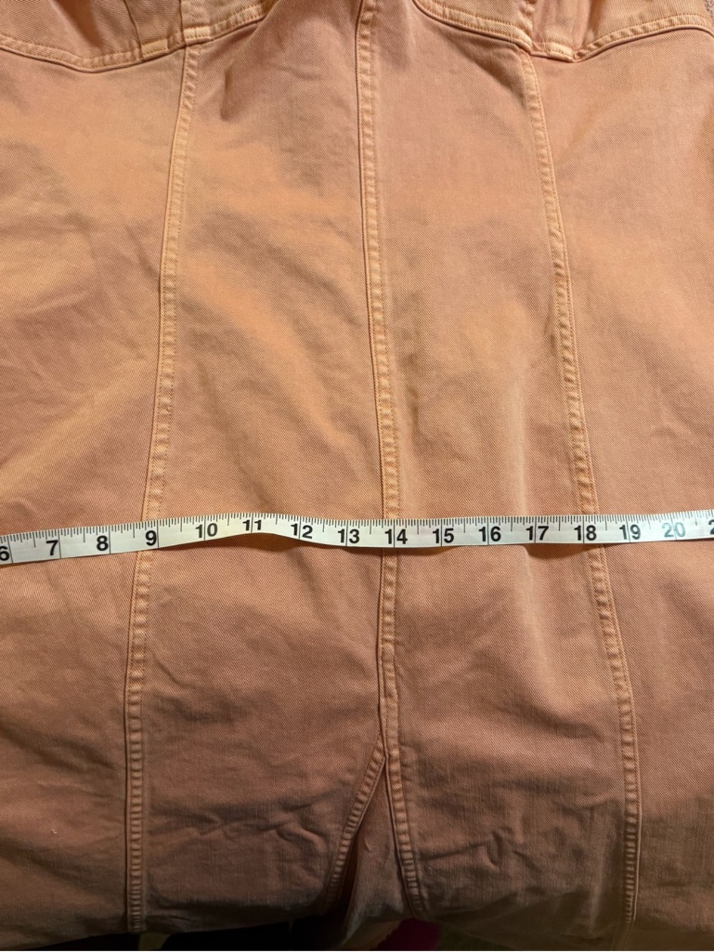 PILCRO ICON FLUTED MIDI DRESS Coral size 2X Anthropologie NWT - Picture 8 of 8